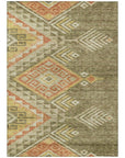 LOOMLAN Rugs Harmony Green Washable Indoor-Outdoor Rug