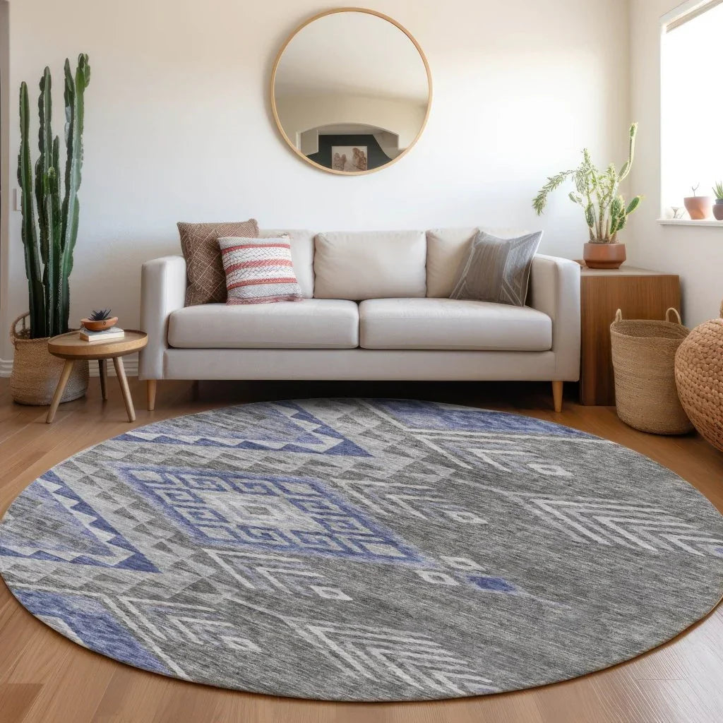 LOOMLAN Rugs Harmony Pewter Washable Indoor-Outdoor Rug