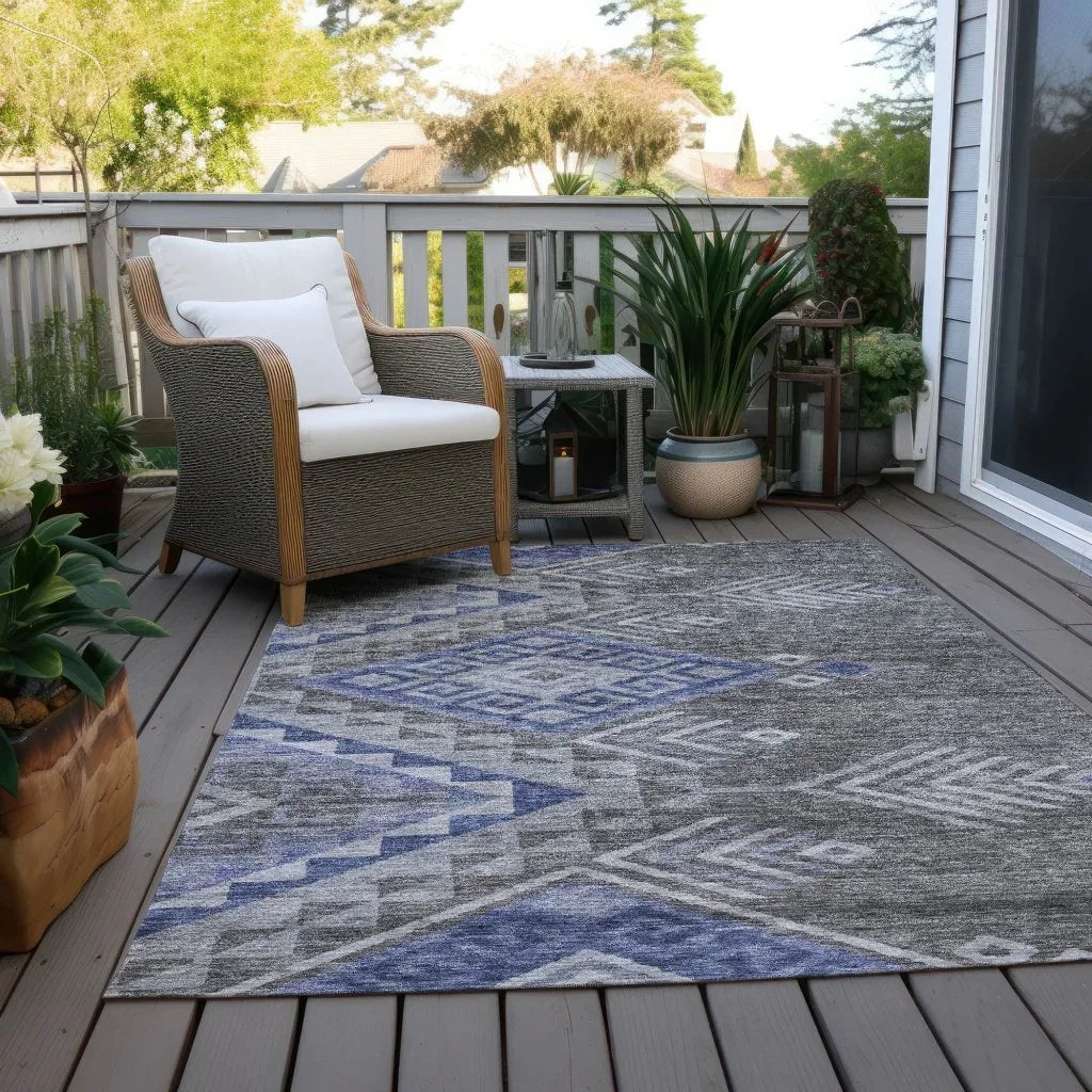 LOOMLAN Rugs Harmony Pewter Washable Indoor-Outdoor Rug