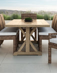 Havana Sunbrella Outdoor Dining Armchair 2PC - LOOMLAN - Sunset West - Outdoor Dining Chairs