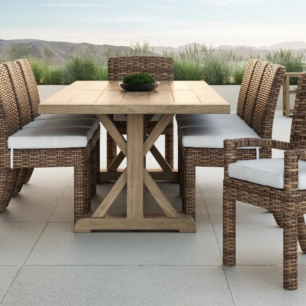 Havana Sunbrella Outdoor Dining Chair 2PC - LOOMLAN - Sunset West - Outdoor Dining Chairs