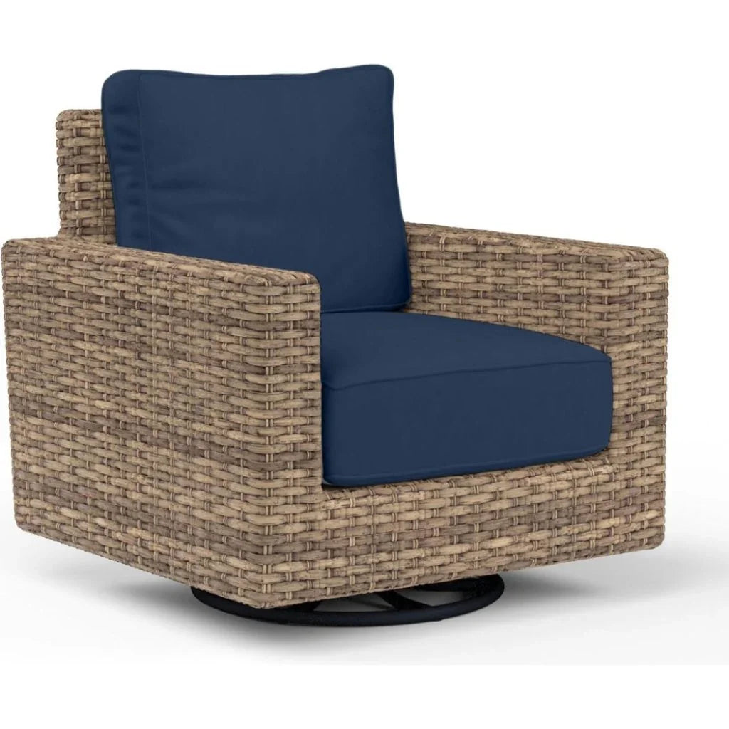 Havana Sunbrella Swivel Outdoor Rocker - LOOMLAN - Sunset West - Outdoor Accent Chairs