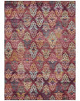 LOOMLAN Rugs Helissa Orange Washable Indoor-Outdoor Rug