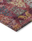 LOOMLAN Rugs Helissa Orange Washable Indoor-Outdoor Rug
