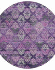 LOOMLAN Rugs Helissa Purple Washable Indoor-Outdoor Rug