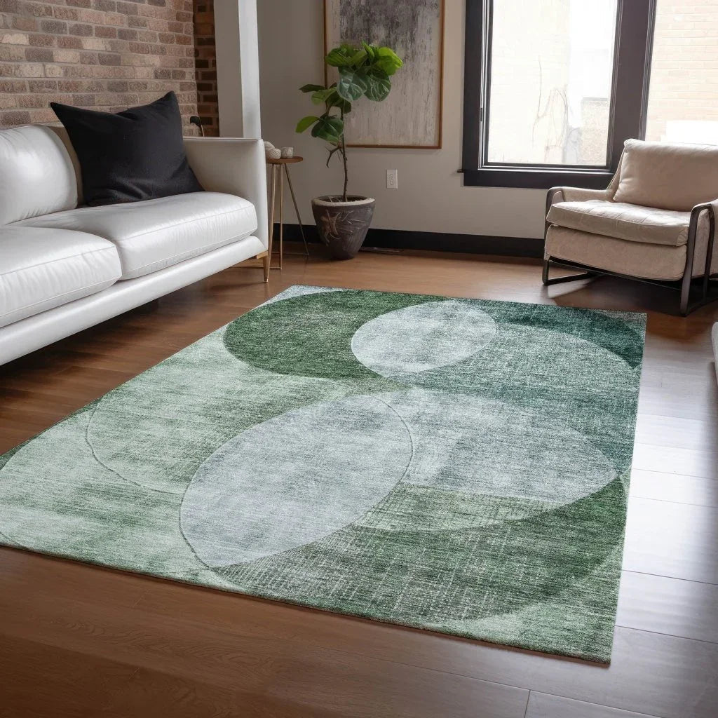 LOOMLAN Rugs Henry Blue Washable Indoor-Outdoor Rug