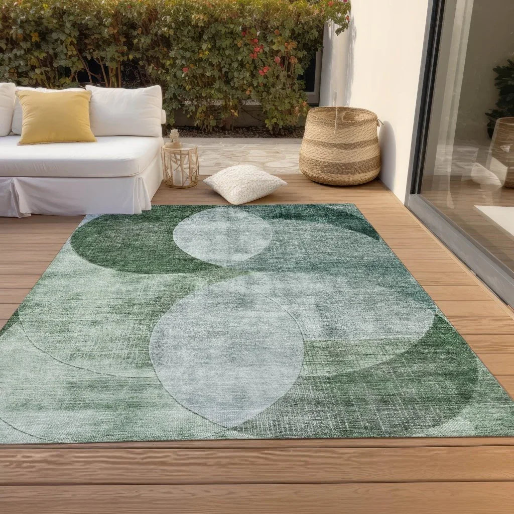 LOOMLAN Rugs Henry Blue Washable Indoor-Outdoor Rug