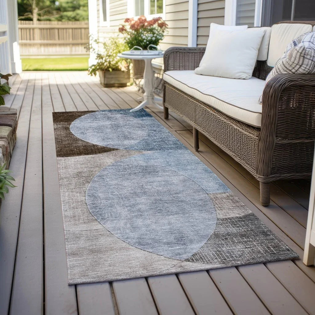 LOOMLAN Rugs Henry Denim Washable Indoor-Outdoor Rug