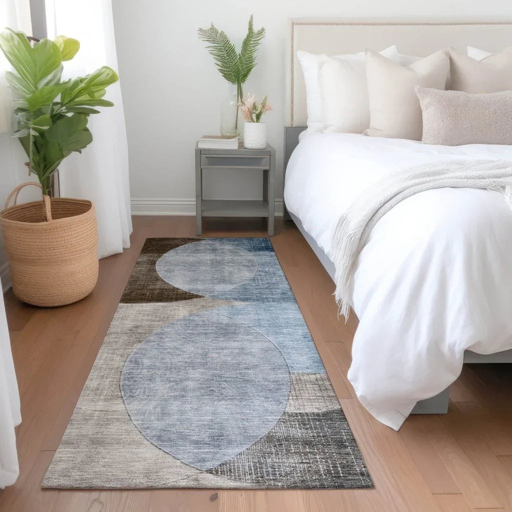 LOOMLAN Rugs Henry Denim Washable Indoor-Outdoor Rug