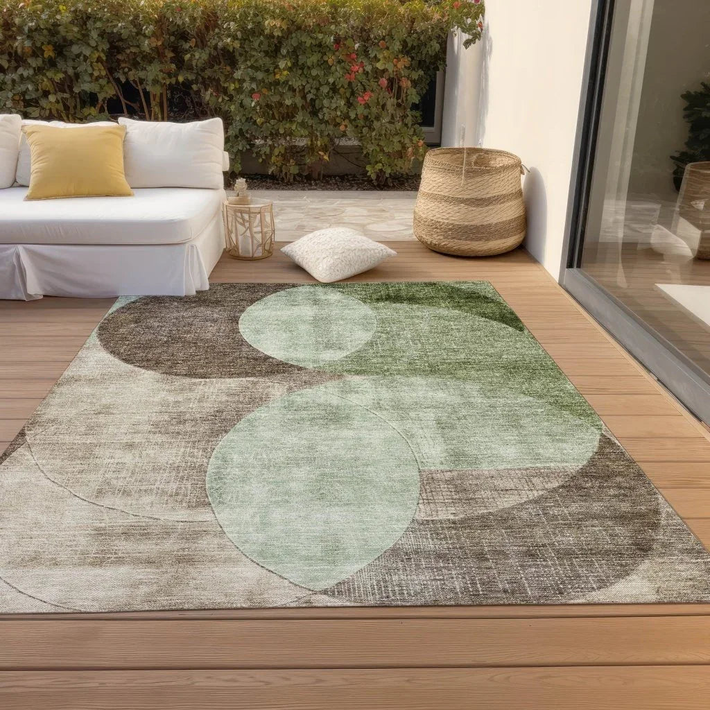 LOOMLAN Rugs Henry Green Washable Indoor-Outdoor Rug