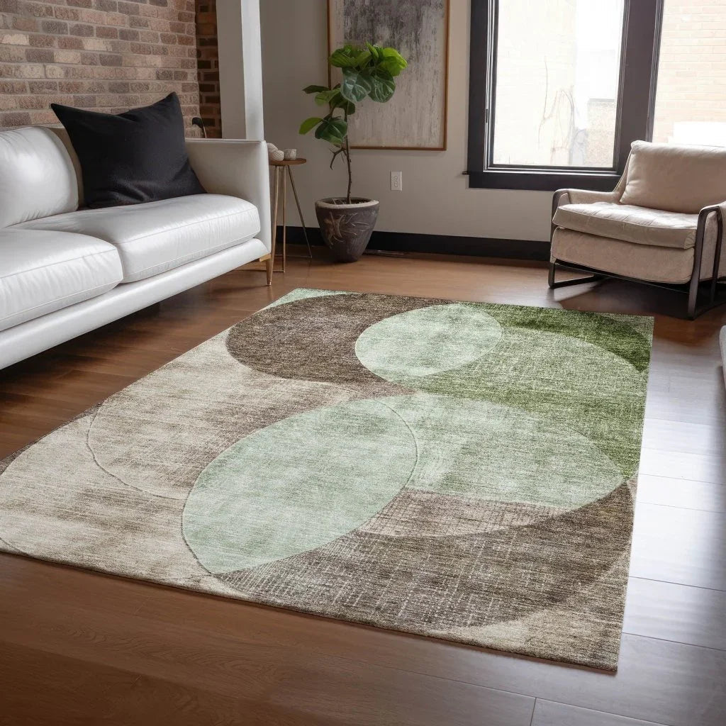 LOOMLAN Rugs Henry Green Washable Indoor-Outdoor Rug