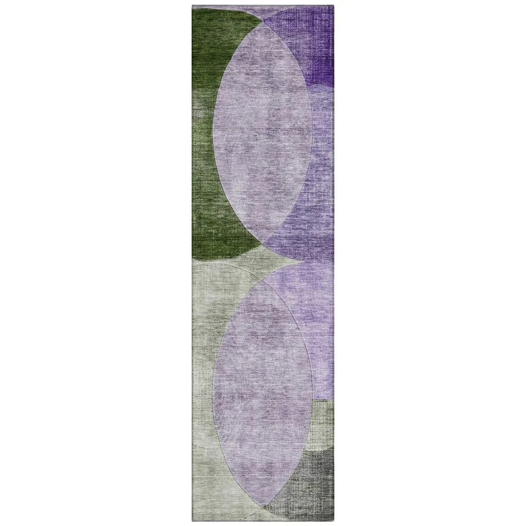 LOOMLAN Rugs Henry Lavender Washable Indoor-Outdoor Rug