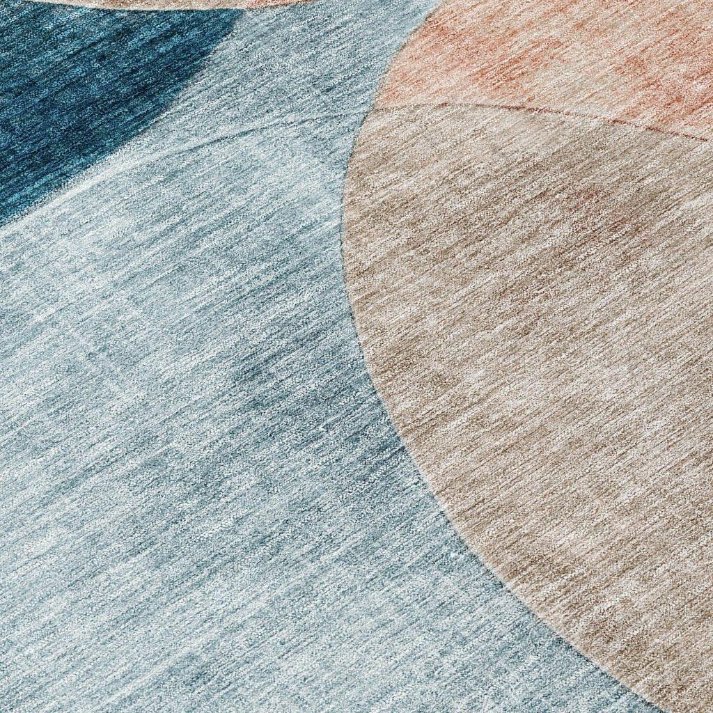 LOOMLAN Rugs Henry Orange Washable Indoor-Outdoor Rug