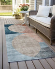 LOOMLAN Rugs Henry Orange Washable Indoor-Outdoor Rug