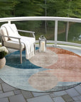 LOOMLAN Rugs Henry Orange Washable Indoor-Outdoor Rug