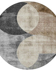 LOOMLAN Rugs Henry Pewter Washable Indoor-Outdoor Rug