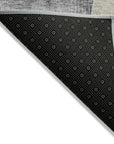 LOOMLAN Rugs Henry Pewter Washable Indoor-Outdoor Rug