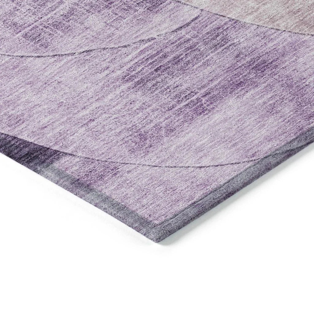 LOOMLAN Rugs Henry Purple Washable Indoor-Outdoor Rug