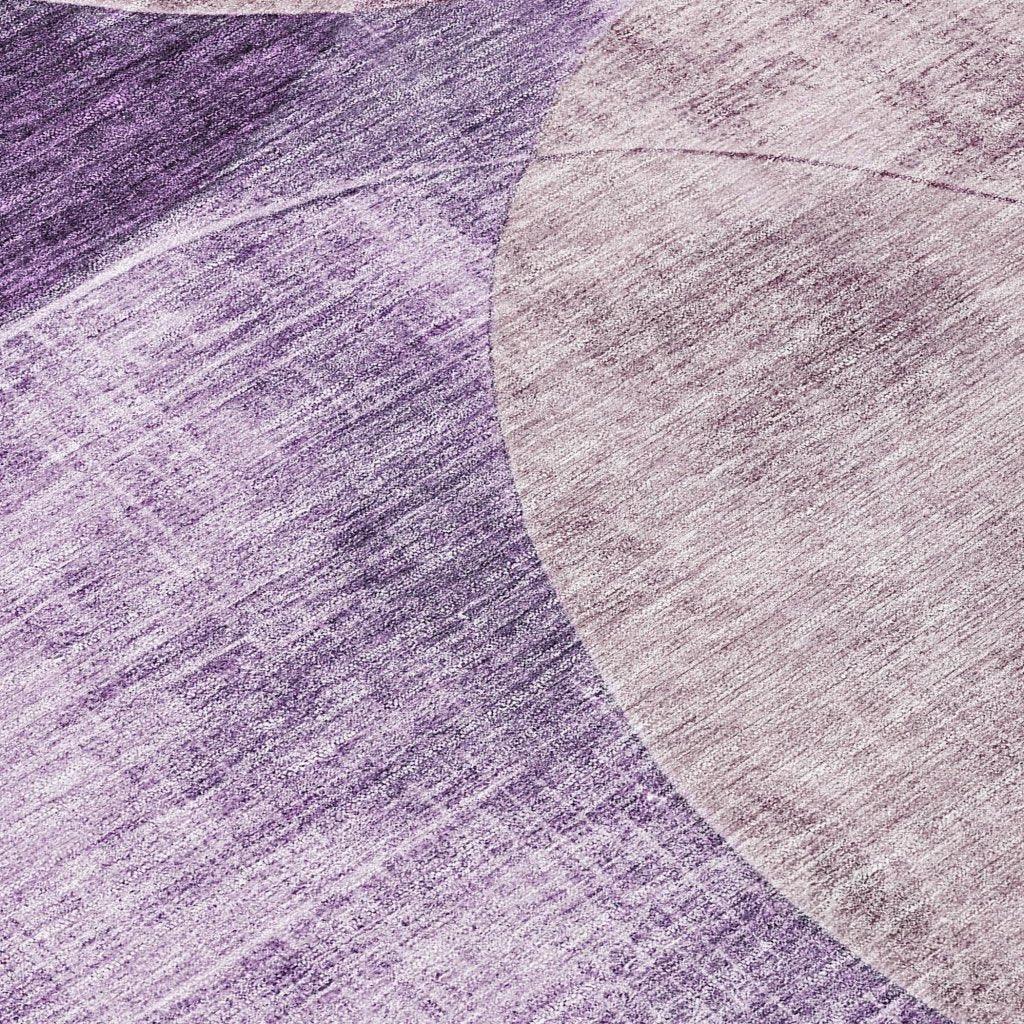 LOOMLAN Rugs Henry Purple Washable Indoor-Outdoor Rug