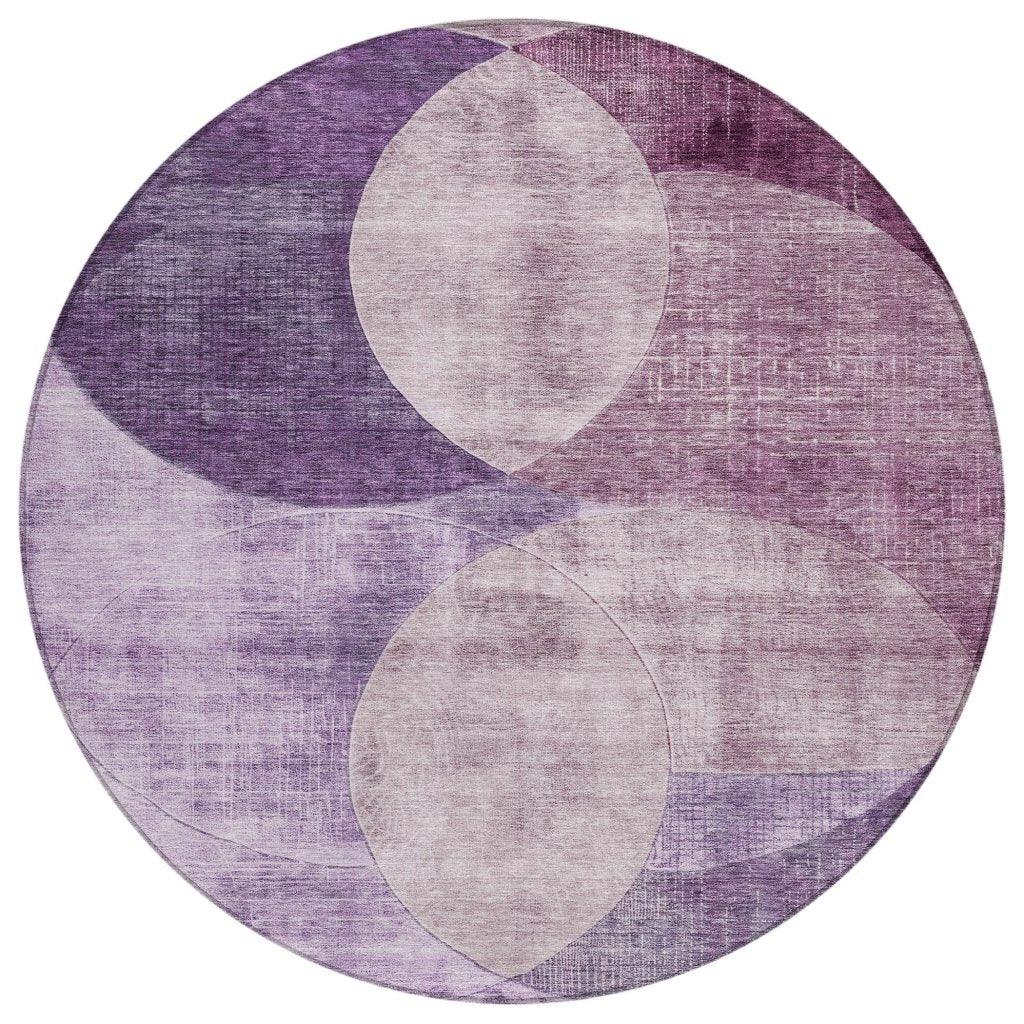 LOOMLAN Rugs Henry Purple Washable Indoor-Outdoor Rug