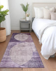 LOOMLAN Rugs Henry Purple Washable Indoor-Outdoor Rug