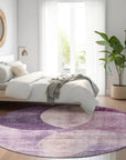 LOOMLAN Rugs Henry Purple Washable Indoor-Outdoor Rug