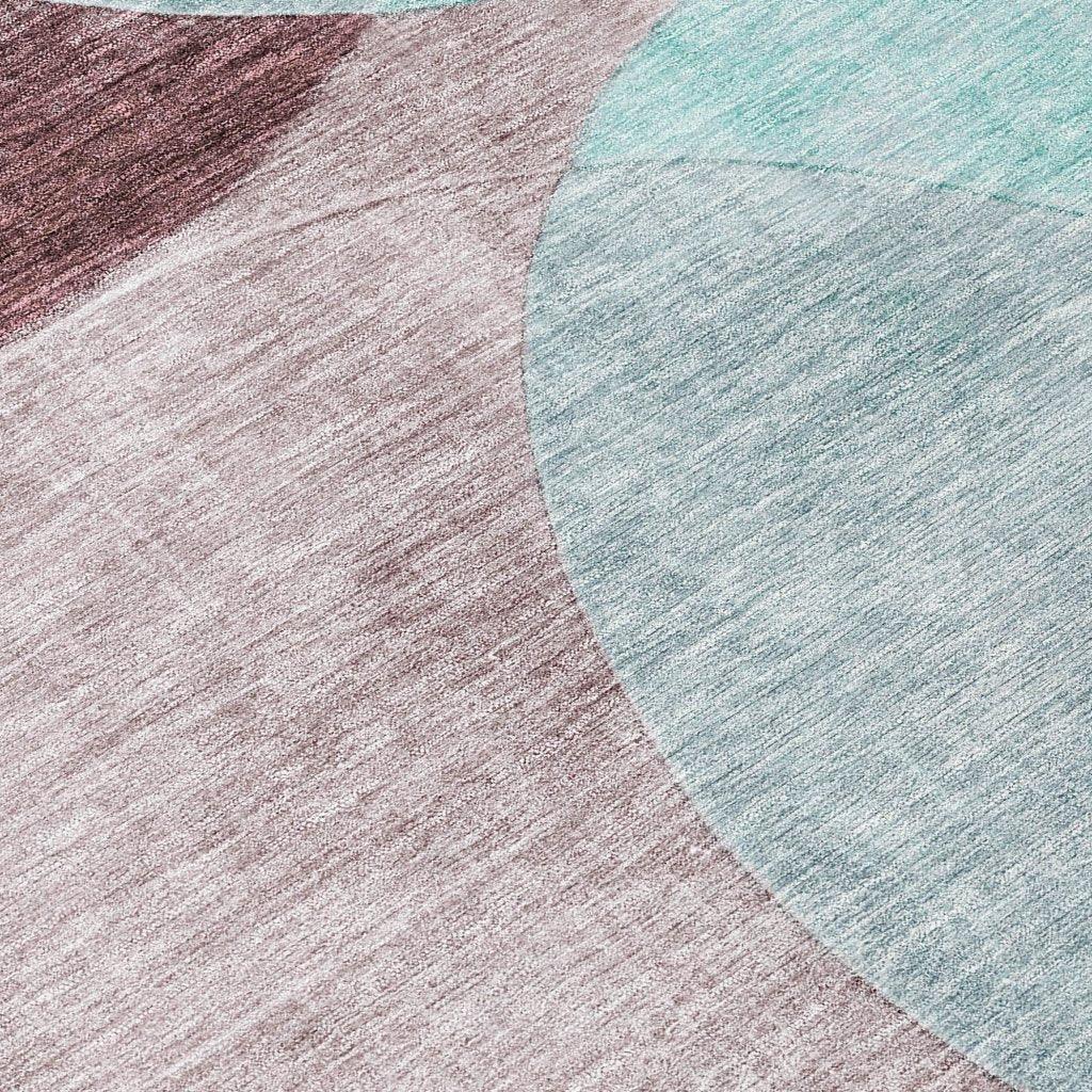 LOOMLAN Rugs Henry Teal Washable Indoor-Outdoor Rug