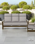 Telescope Leeward Deep Seat High Back Three-Seat Outdoor Sofa