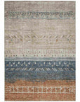 LOOMLAN Rugs Hilda Brown Washable Indoor-Outdoor Rug
