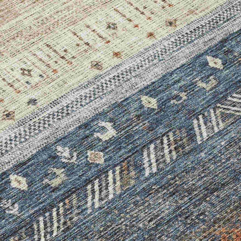 LOOMLAN Rugs Hilda Brown Washable Indoor-Outdoor Rug