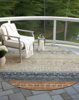 LOOMLAN Rugs Hilda Brown Washable Indoor-Outdoor Rug