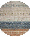 LOOMLAN Rugs Hilda Brown Washable Indoor-Outdoor Rug