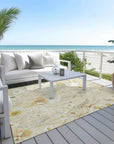 Ilunara Gold Washable Indoor - Outdoor Rug - LOOMLAN - LOOMLAN Rugs - Outdoor Rugs