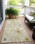 Ilunara Gold Washable Indoor - Outdoor Rug - LOOMLAN - LOOMLAN Rugs - Outdoor Rugs