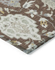 LOOMLAN Rugs Ilyara Brown Washable Indoor-Outdoor Rug