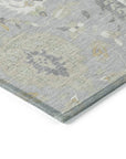 LOOMLAN Rugs Ilyara Gray Washable Indoor-Outdoor Rug