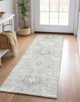 LOOMLAN Rugs Ilyara Gray Washable Indoor-Outdoor Rug
