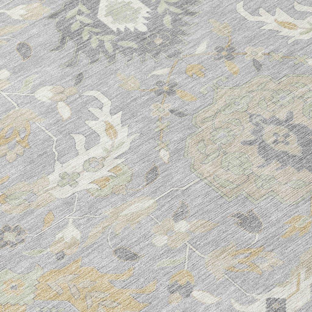 LOOMLAN Rugs Ilyara Gray Washable Indoor-Outdoor Rug