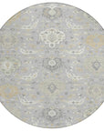 LOOMLAN Rugs Ilyara Gray Washable Indoor-Outdoor Rug