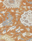 LOOMLAN Rugs Ilyara Orange Washable Indoor-Outdoor Rug