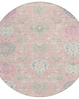 LOOMLAN Rugs Ilyara Pink Washable Indoor-Outdoor Rug