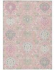 LOOMLAN Rugs Ilyara Pink Washable Indoor-Outdoor Rug