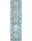 LOOMLAN Rugs Ilyara Teal Washable Indoor-Outdoor Rug