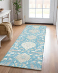 LOOMLAN Rugs Ilyara Teal Washable Indoor-Outdoor Rug