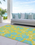 LOOMLAN Rugs Inoa Gold Washable Indoor-Outdoor Rug