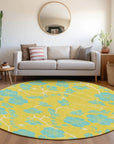 LOOMLAN Rugs Inoa Gold Washable Indoor-Outdoor Rug