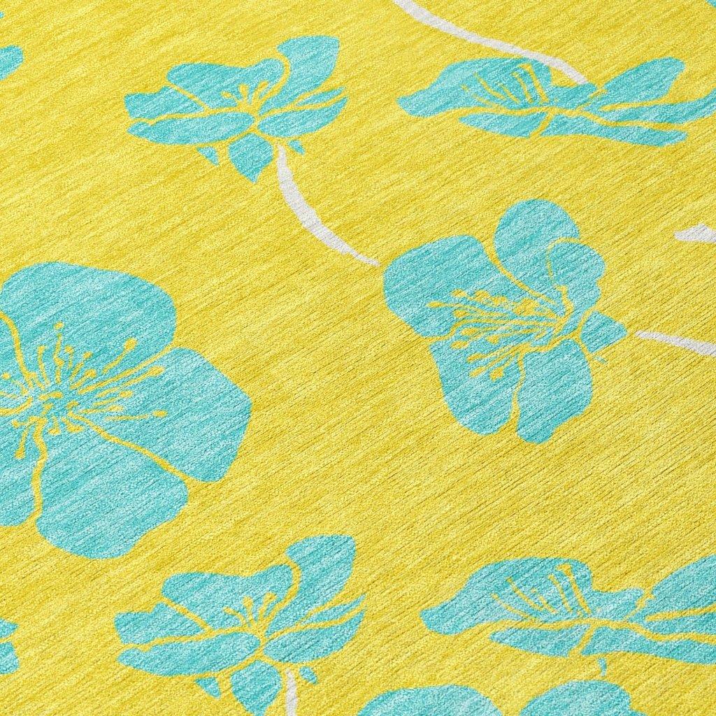 LOOMLAN Rugs Inoa Gold Washable Indoor-Outdoor Rug