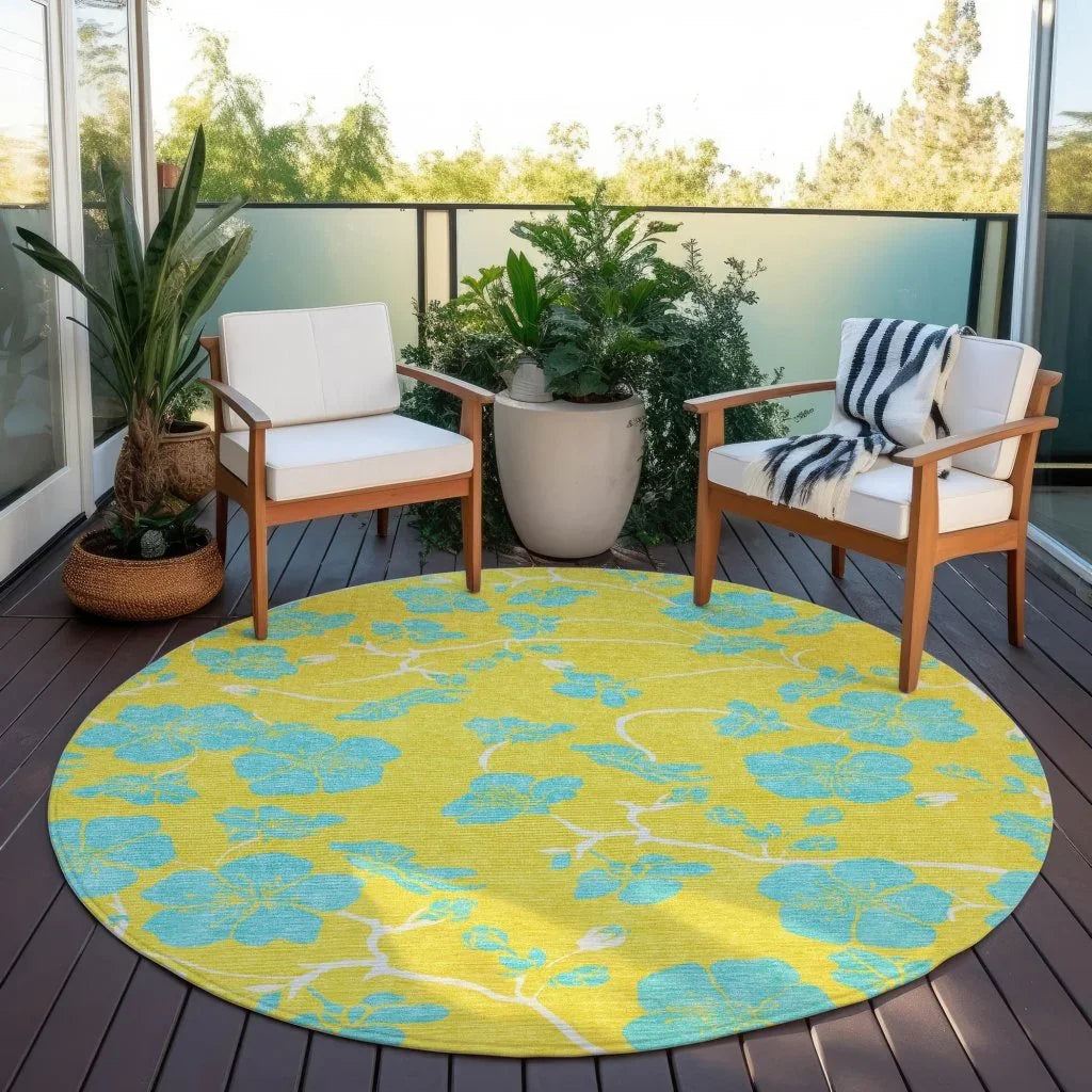 LOOMLAN Rugs Inoa Gold Washable Indoor-Outdoor Rug