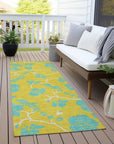 LOOMLAN Rugs Inoa Gold Washable Indoor-Outdoor Rug