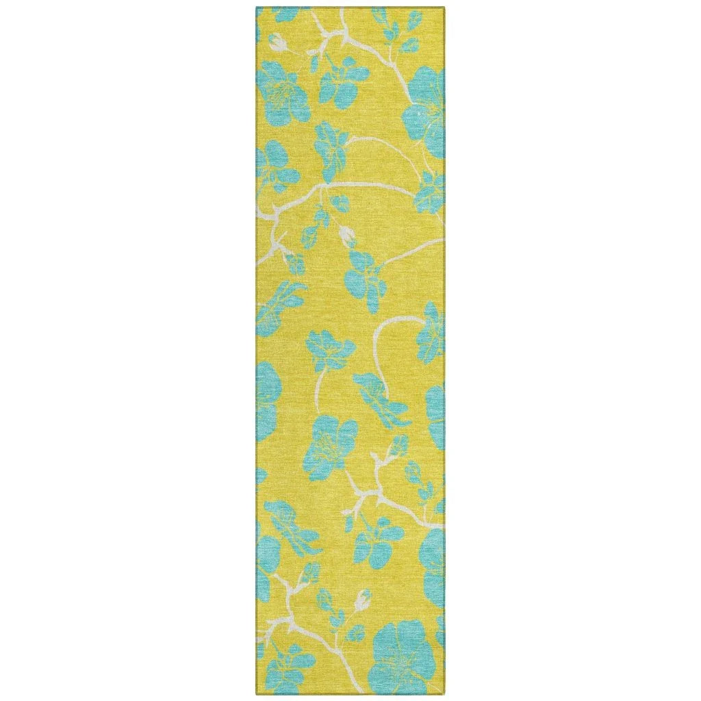 LOOMLAN Rugs Inoa Gold Washable Indoor-Outdoor Rug